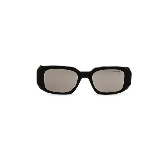 Prada Rectangle Black Sunglasses Size OS - Picture 1 of 4